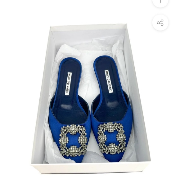 Manolo Blahnik Hangisi Mules size 36 - Picture 1 of 14